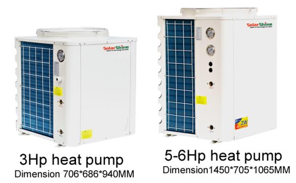 Industry High Efficiency Air Source Heat Pump 4.10 - 4.13 Cop Long Life Span