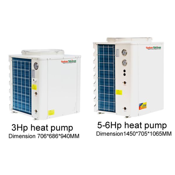 Medium Size Air Source Heat Pump Unit Shell Heat Exchanger 15.5kw Input Power