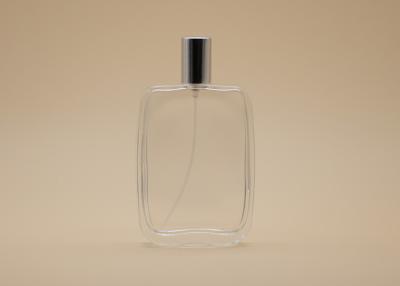 100ml Cosmetic Spray Bottle , Rectangle Perfume Bottle Silk Screen Printing