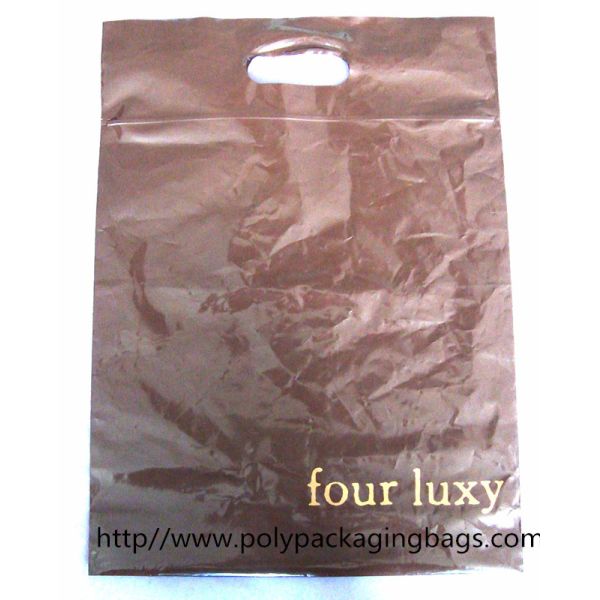 Die cut handle bag  for shopping／Pe Die Cut Handle Bagsplastic Bags