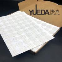 Couvercle à vis de protection personnalisable Autocollant en plastique blanc
