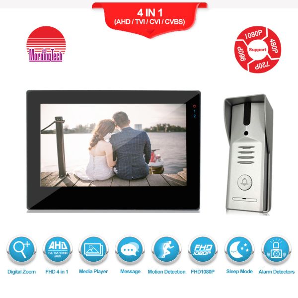 Lcd monitor video door phone intercom 7 inch touch screen video door bell with no-disturb function
