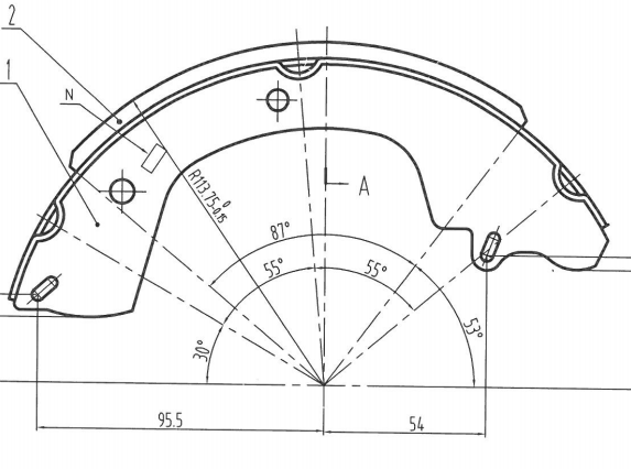 Os freios hidráulicos do reboque de aço de 9 polegadas 1200lbs calçam Dacromet