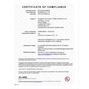 DONGGUAN JINZE ELECTRONICS CO.,LTD. Certifications