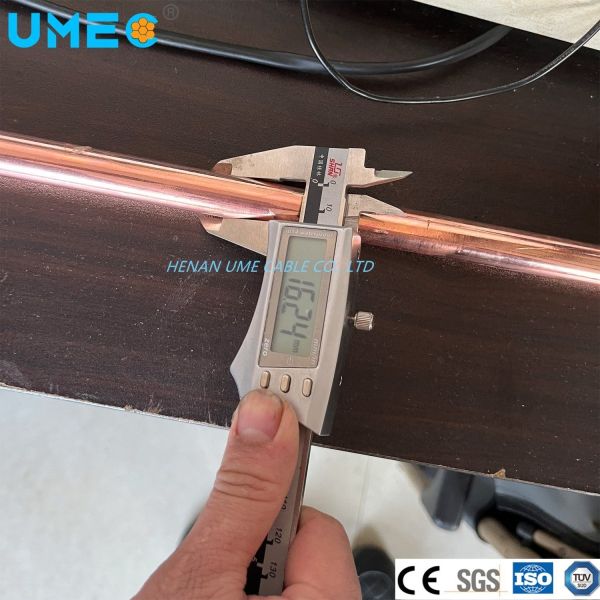 14.2 16.2 17.2mm Copper Clad Steel Grounding Rod Lightning Proof Copper Plated Pole