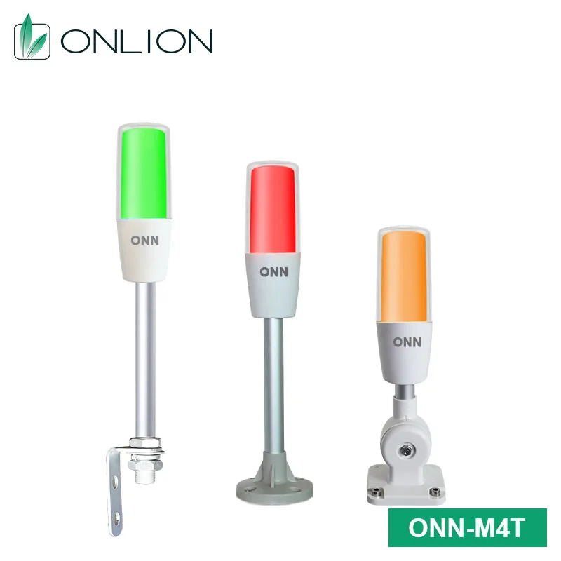 ONN M4S-G Industrial LED Status Light With Embedded Acrylic Light Guide Column For SMT Mining Machinery
