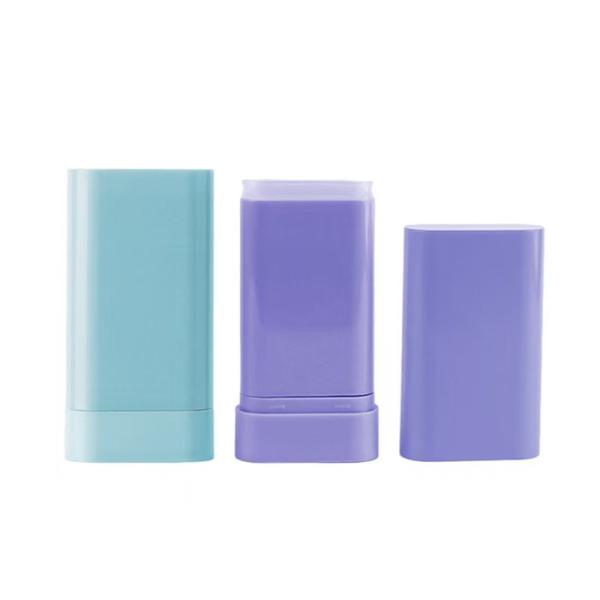 Tube de bâton de déodorant vide en plastique de 20 g avec ressort