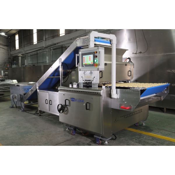 Full Automatic 400kg/h Chocolate Chip Cookie Machine With Tunnel Oven