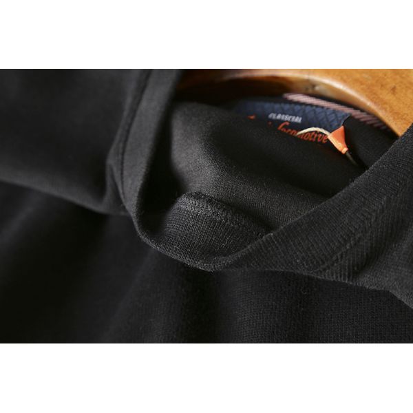 O-Neck Embroidered Men's Round Collar Sweater Terry Pullover Unlined and Workmanship
