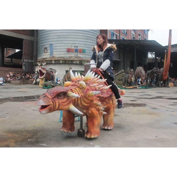 Езда динозавра дистанционного управления механическая Аниматроник с мягкой кожей силиконовой резины