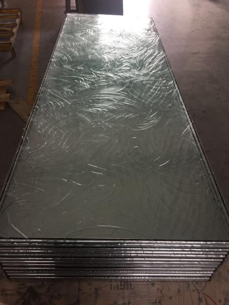 clear baroque tempered glass  on  both side  of  insulated glass   thick 1