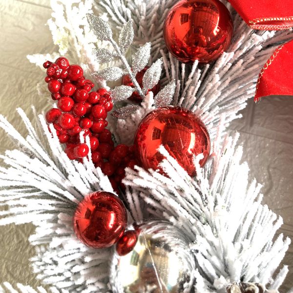 Customized Logo Merry Christmas Front Door Artificial Pine Garland for Party Decor