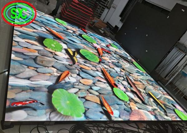 Exposição conduzida interna da cor completa do assoalho de P8.9 grande RGB, 5 anos de garantia
