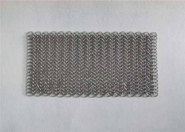 8x8 Inch Stainless Steel Cast Iron Pan Cleaner Chainmail Scrubbers