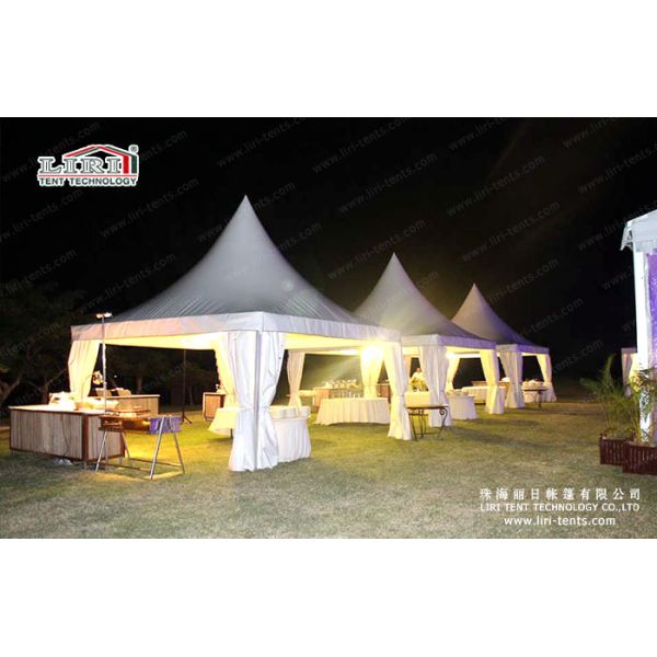 шатры пагоды свадьбы 10С10м белые с тканью ПВК для свадеб 100 человек