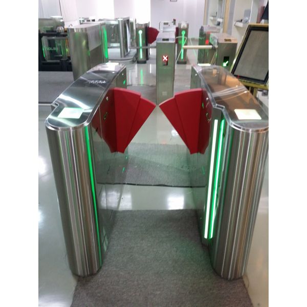 high class comercial Pedestrian Retractable Optical Flap  Barrier, manufacture of China