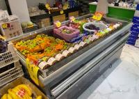 O automóvel degela o refrigerador da exposição do fruto 264L com de aço inoxidável