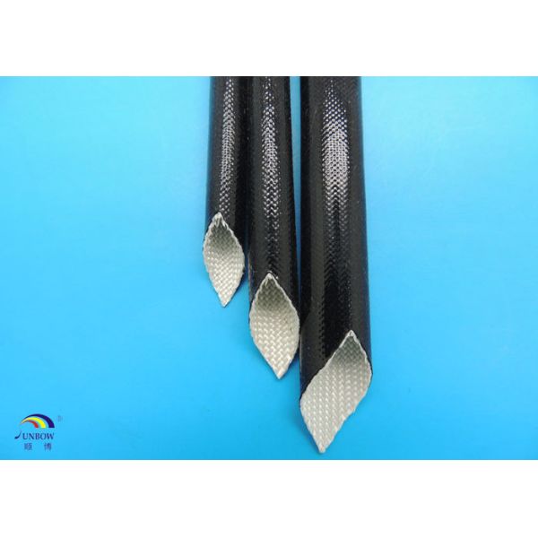 Black 2.0mm ID Expandable braided Sleeving Saturated Liquid Silicone Resin for Wiring Insulation