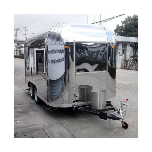 110V/220V/380V Voltage Stainless Steel Small Food Trailer for Fast Food Van at Direct
