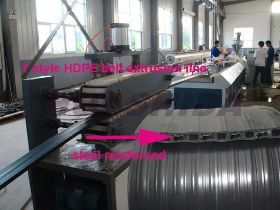 HDPE Structured Wall Pipe Extrusion Line Single-screw 200-3000mm for Drainage Corrugated Pipe Production
