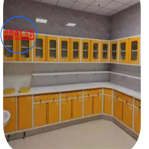 Three Section Slider Hospital Furniture Medical Cabinet with Sink And High Durability and Performance