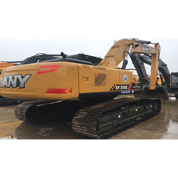 21900kg Vender bien de segunda mano Sany industria pesada SY215C Excavadora con 118kw de potencia