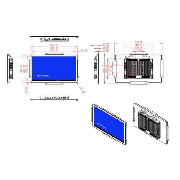 21.5-Inch Android Touch Screen for Digital Signage and Industrial Monitoring