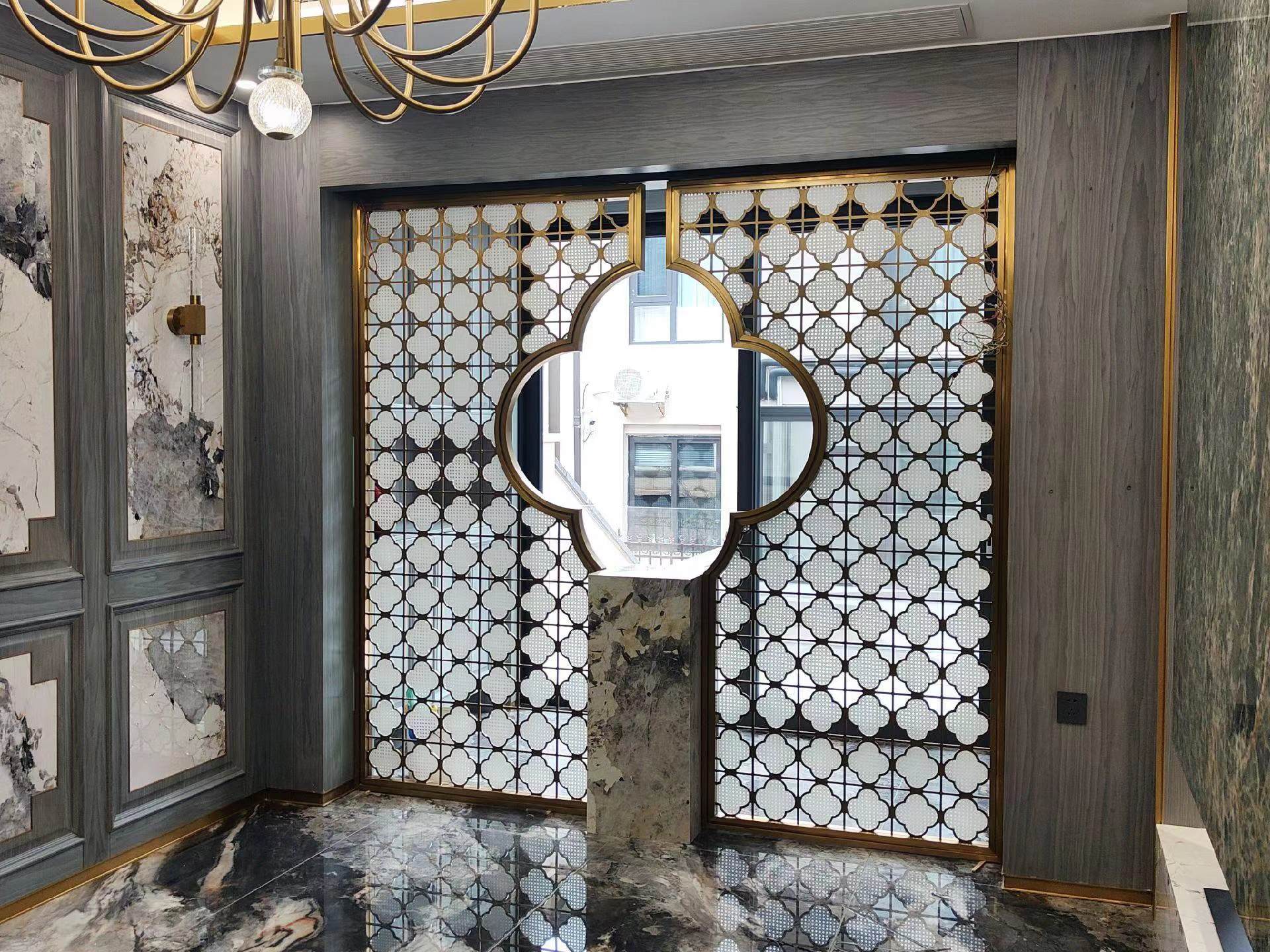 O móbil de aço inoxidável moderno da mobília do hotel selecionou a proteção dos divisores de sala