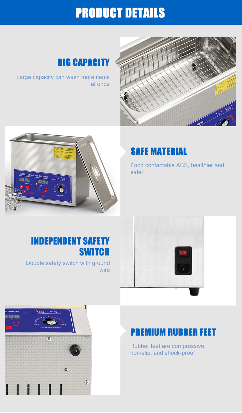OEM Промышленный звуковой очиститель Авто Металлический Ультразвуковой очиститель стиральная машина