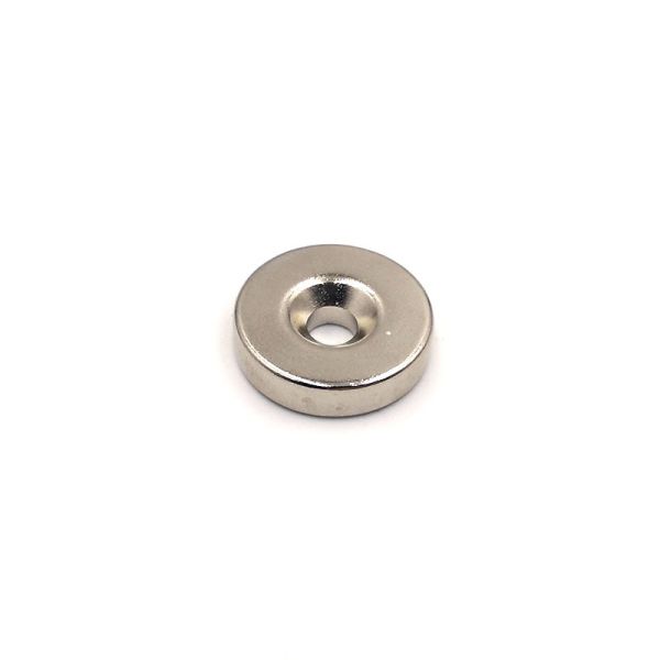 Strong Ndfeb N35 Permanent Ring Neodymium Magnet Nickel Coating