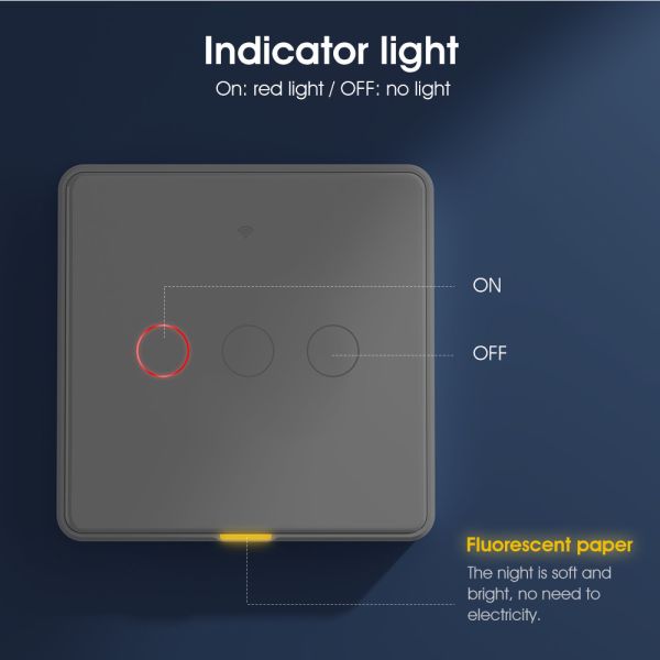 Tuya Zigbee Smart Light Switch – No Neutral Wire, No Capacitor Needed, 100-250V, Voice & App Control, Alexa & Google Home Compatible, EU Touch Switch