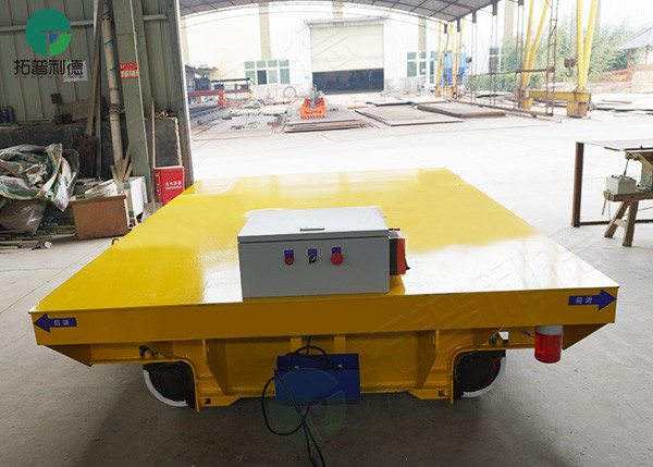 Towed Cable Electric Motorized Cart Moving On Rails