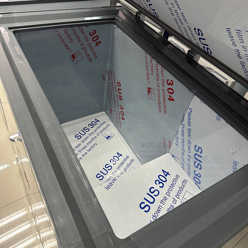 55c Ультра низкотемпературный однодверный нержавеющий сталь Внутренний 90 мм сверх толстый грудь энергосберегающий морозильник Dw-55W568