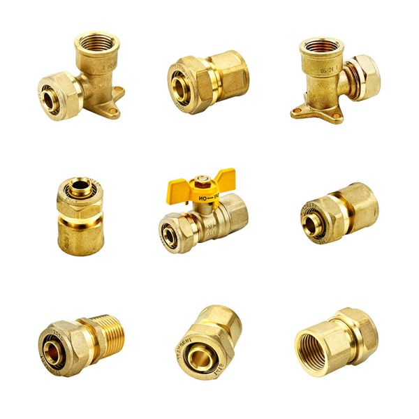 Material de encanamento 1/2" 3/4" 1" PEX A Acessórios Tubos de latão Acessórios