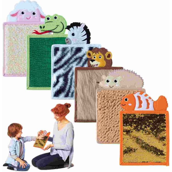 6 Animals Felt Sensory Mats For Autistic Children Sensory Tiles For Kids Sensory Disorder Toys For Tactile Play