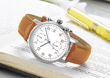 Mens Designer Chronograph Watches , Waterproof 316L Simple Chronograph Watch