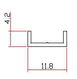 Powder Coated Mill Finish 6063 T5 T6 Aluminium Profile Section