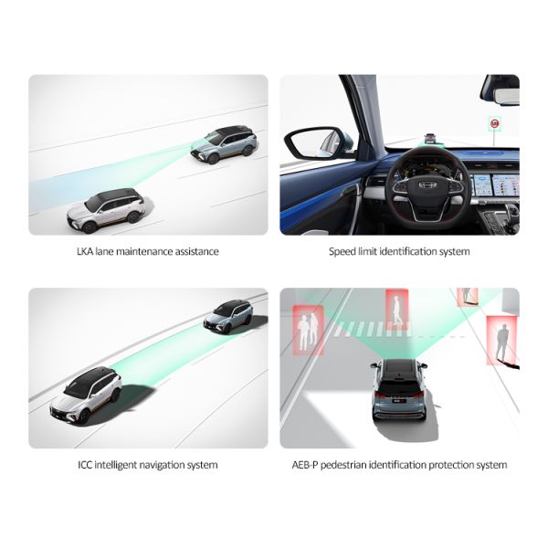 Geely BOYUE X Gas Mileage Low Emission Petrol Cars 5 Seats