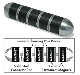 104.91г Постоянный ферритовый коровьи магнит Черный порошковый пальто Промышленный магнит 3 