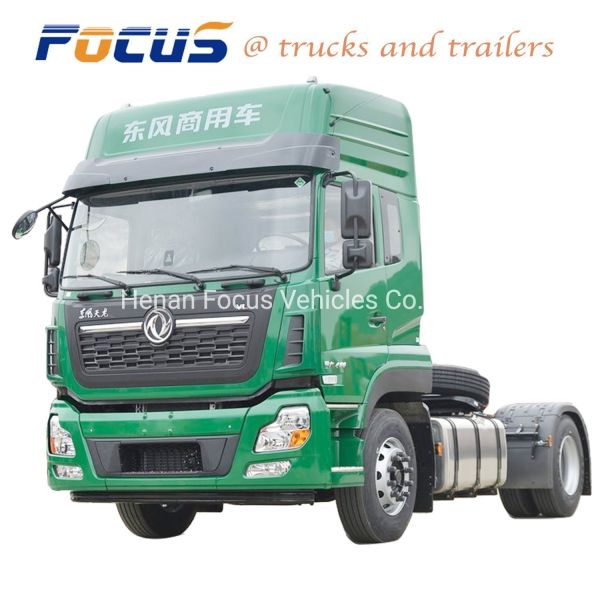 New and Second Hand High Top Dongfeng Manual Transmission Tractor Trailer Head Tractor Truck