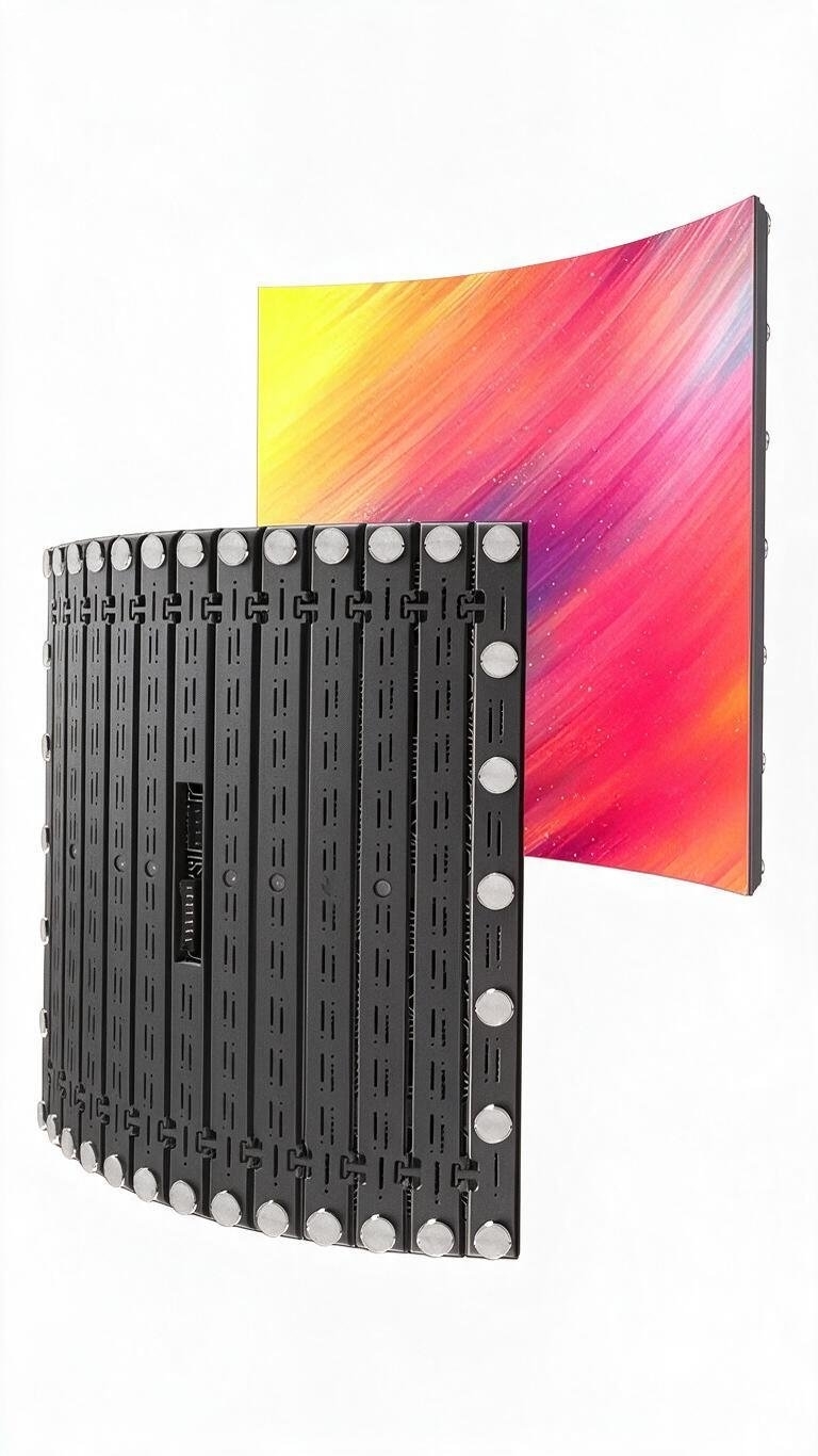 Outdoor LED Flexible Display Screen 320x160mm High Temperature Resistant UV Resistant