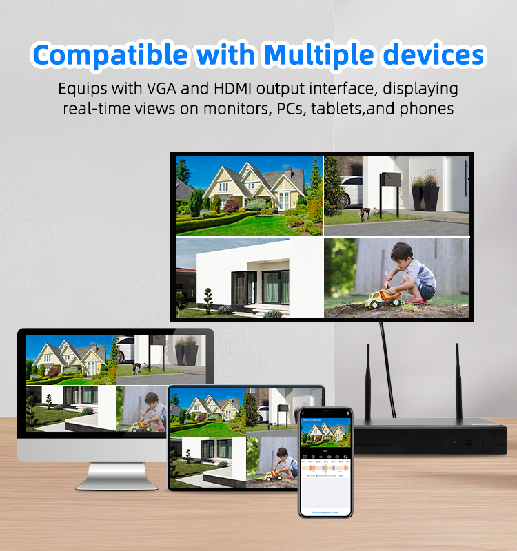 5MP WiFi PTZ Security Camera, 355°×90° Pan Tilt Rotation, AI Auto‑Tracking, Custom Alarm Voice, Two‑Way Audio, IP66 Waterproof, IR Full‑Color Night Vision, App Alert Push