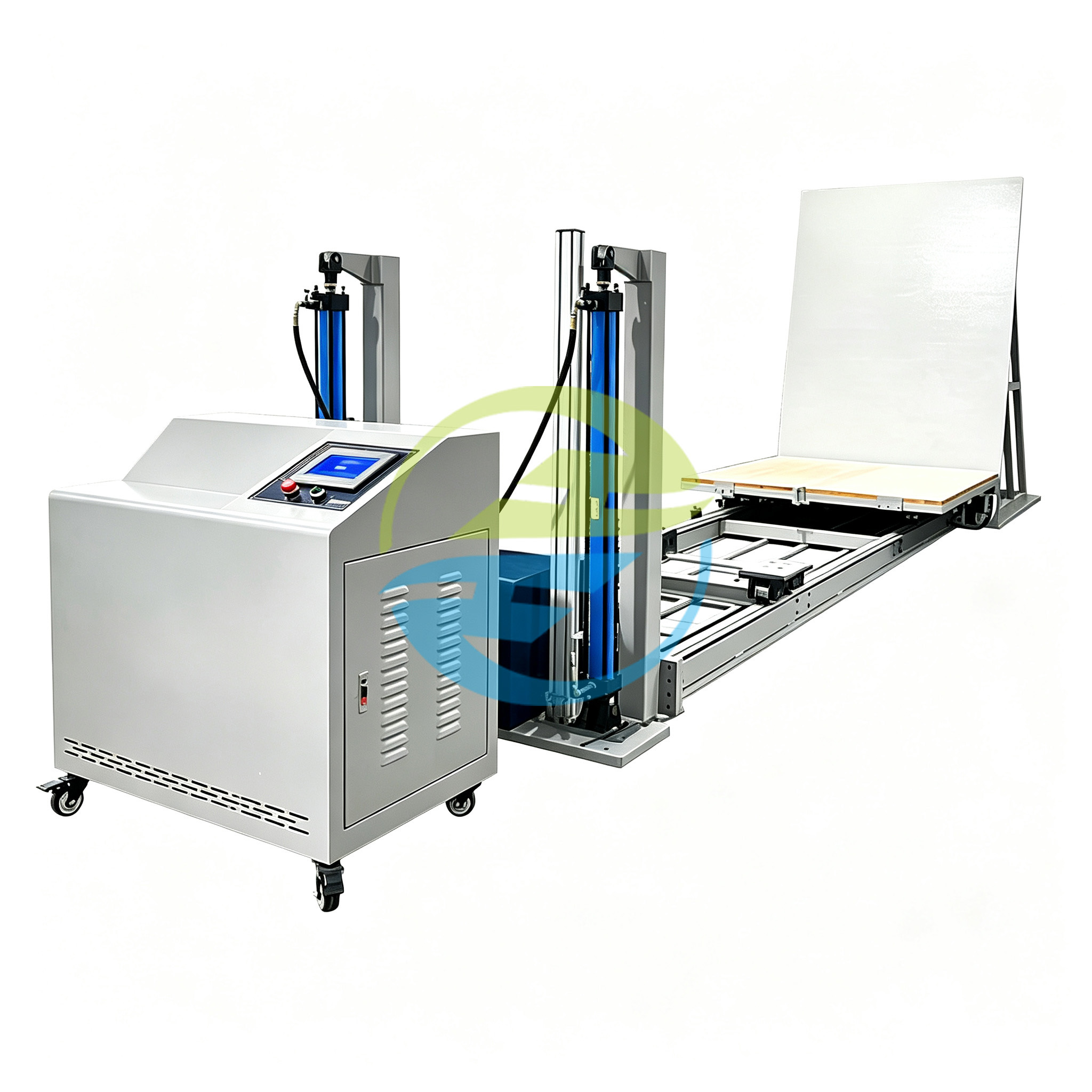 Heavy-Duty Road Bump Simulation Test Bench for Packaging Transportation Impact Testing Transportation Impact Testing Machine Inclined Sliding Impact Tester