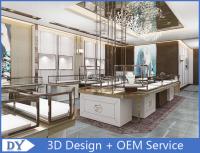 Fashion Stainless Steel Jewellery Shop Showcase With Custom Logo
