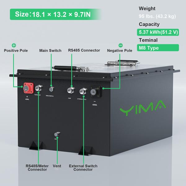 36v 48v 60v 72v 50ah 100ah 200ah Electric Golf Cart Lithium Battery Customized