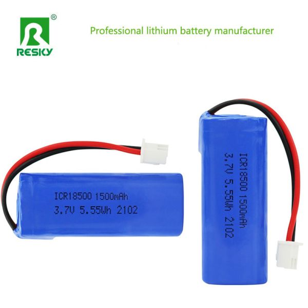 Rechargeable Lithium Batteries ICR18500 3.7v 1500mAh 5.55wh Li-Ion Power Battery Cell With PCM