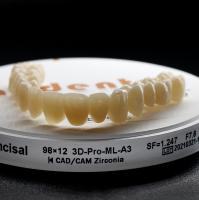 A1 A2 A3 B1 B2 Bloc de zirconium dentaire / disques 98 mm Système FDA