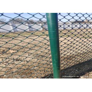 6FT Diamond Wire Fencing Galvanized PVC Coated Chain Link Mesh Fence
