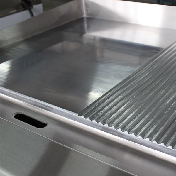 Equipo de restauración comercial para restaurantes cocina parrilla de gas con gabinete