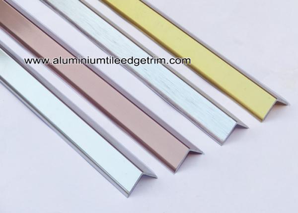 V15mm x 15mm Aluminum Corner Guards For Wall Corner Brace / Protector